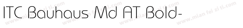 ITC Bauhaus Md AT Bold字体转换